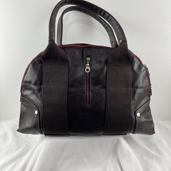 Samsara Brown Vegan Shoulder Bag - Picture 2 of 9